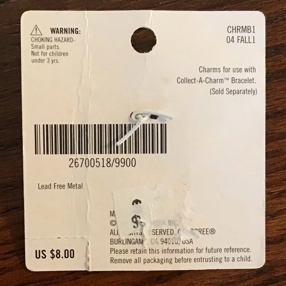 Charm Collect a Charm Gymboree NWT Cute as A Button charms New
